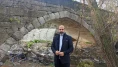 Kemal Aygün ve motosikletçilerden tarihi köprü için farkındalık sürüşü