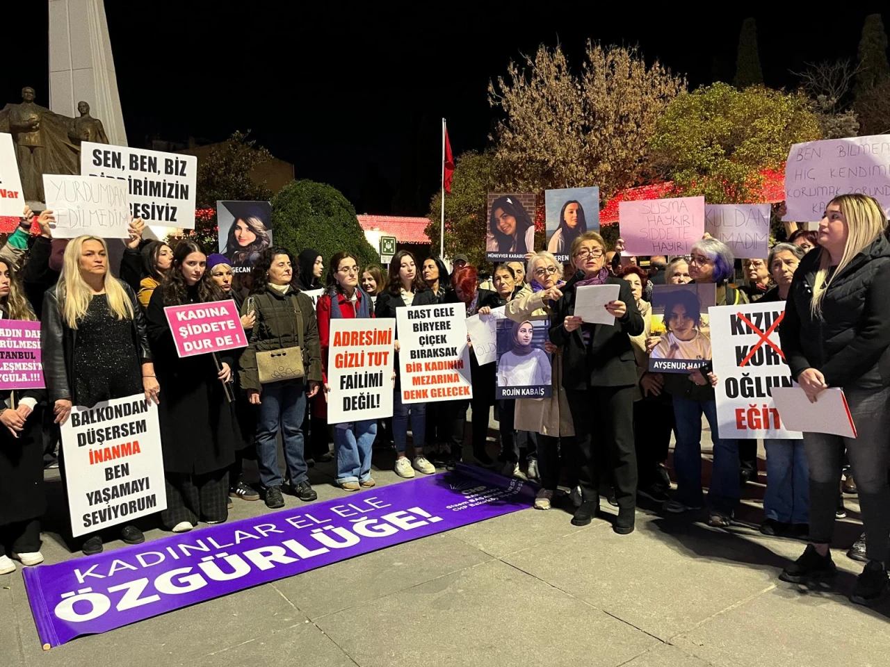 "Susturulmak istemiyoruz!"