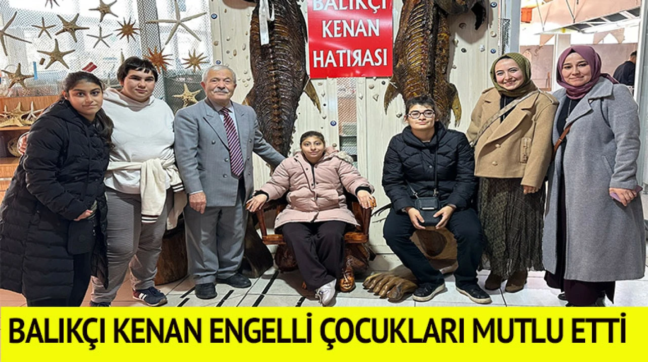 Engelli bireyler Kenan Balcı'nın hayata geçirdiği Türkiye Deniz Canlıları Müzesi'ni gezdi