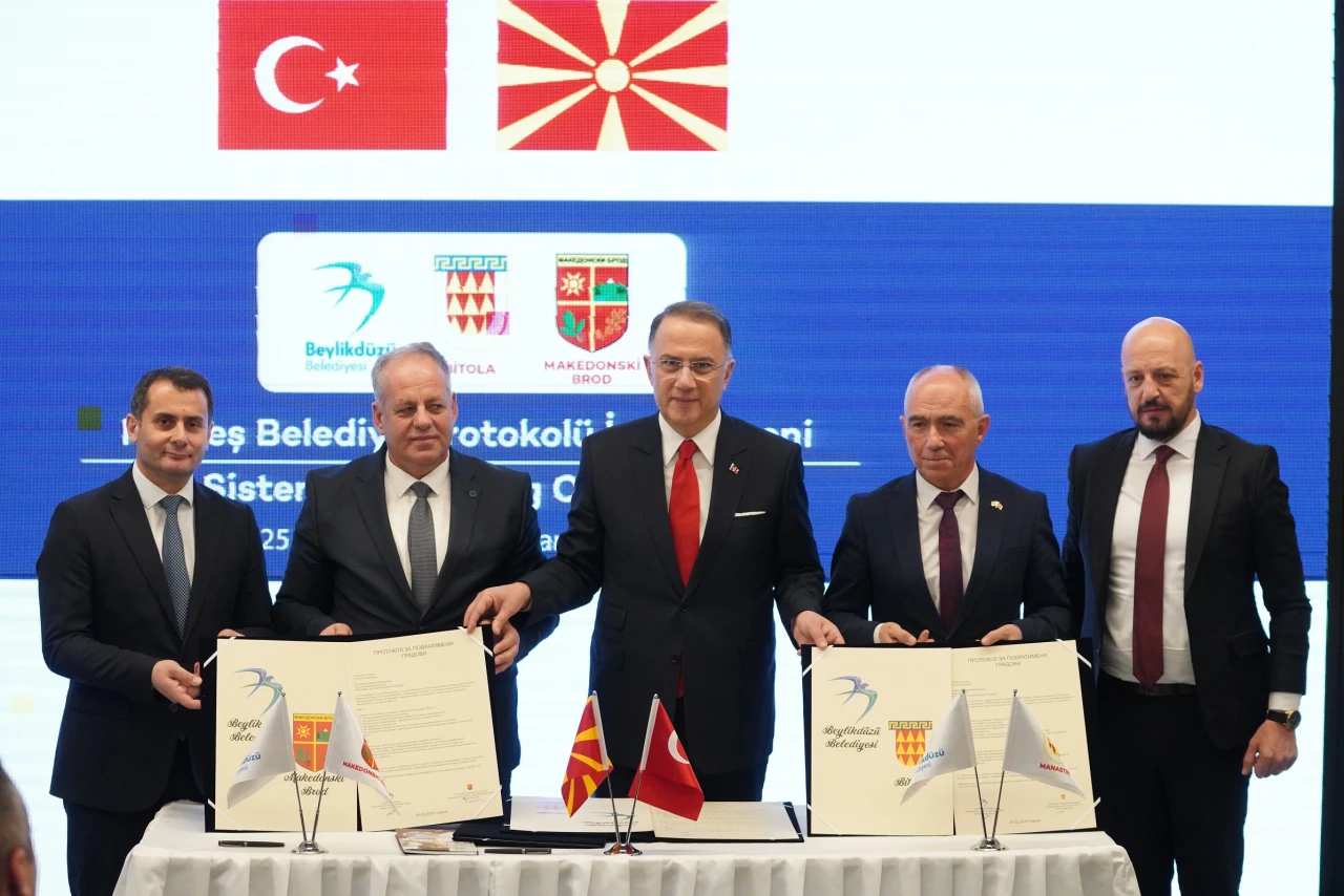 Beylikdüzü Belediyesi ile Bitola ve Makedonski Brod Belediyeleri kardeş oldu