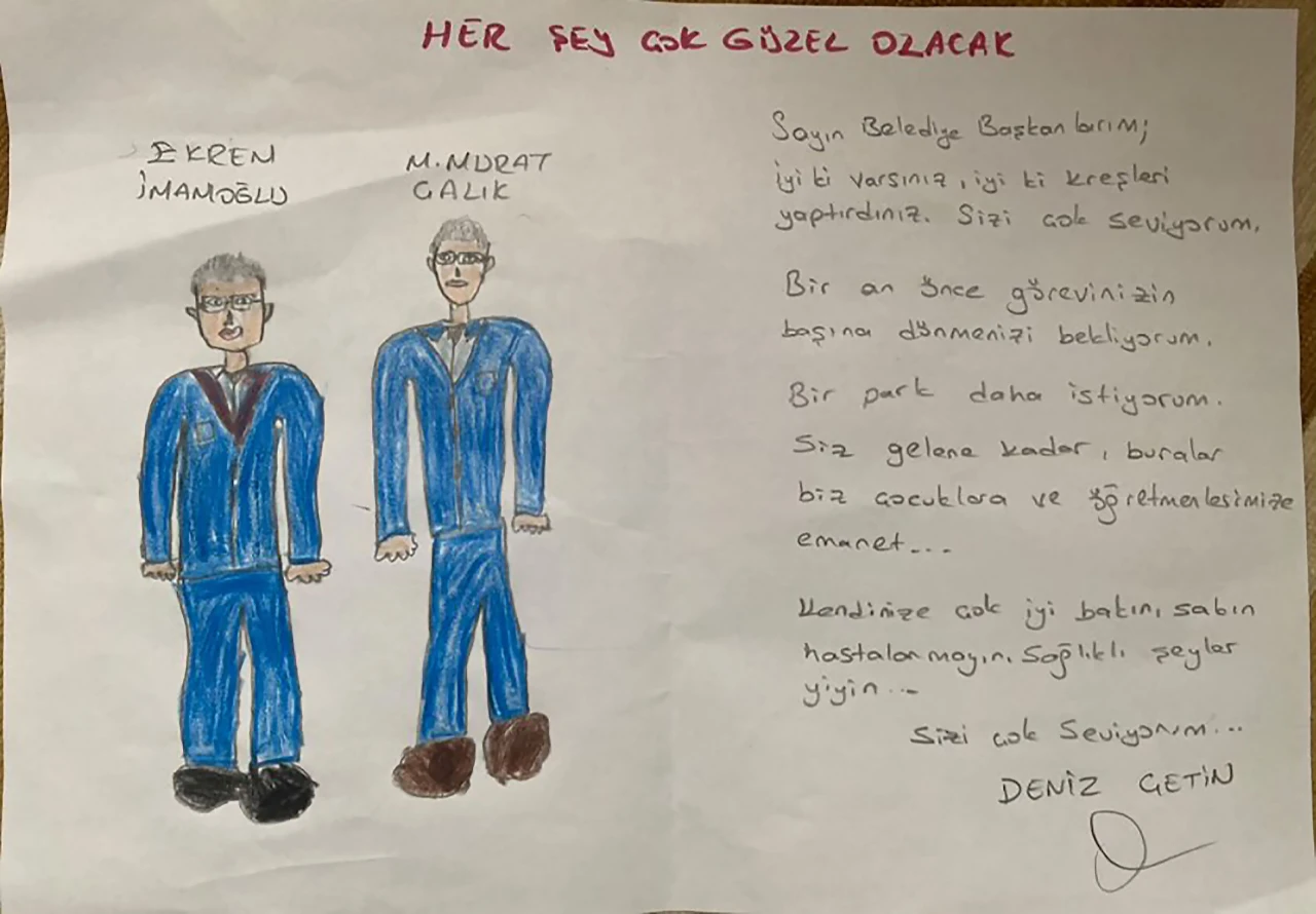 Çocuklar Çalık'a mektup gönderdi