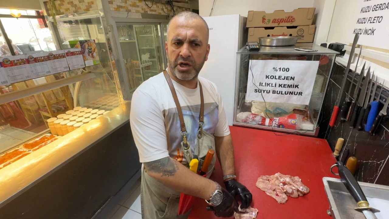 Avcılar'da bir kasap Guınness Rekorlar Kitabı'na girmek için başvuru yaptı