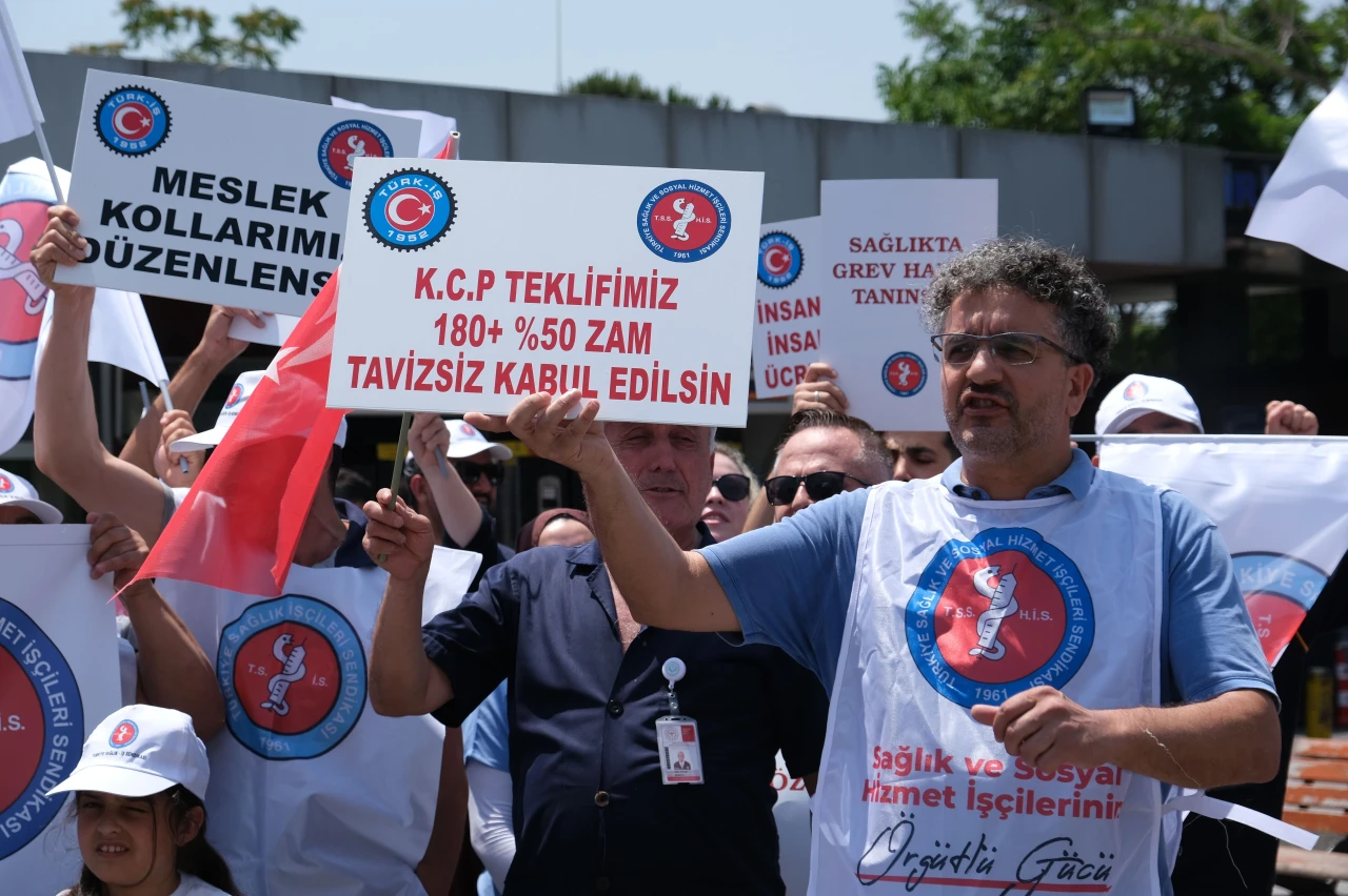 Sağlıkçılar eylemde