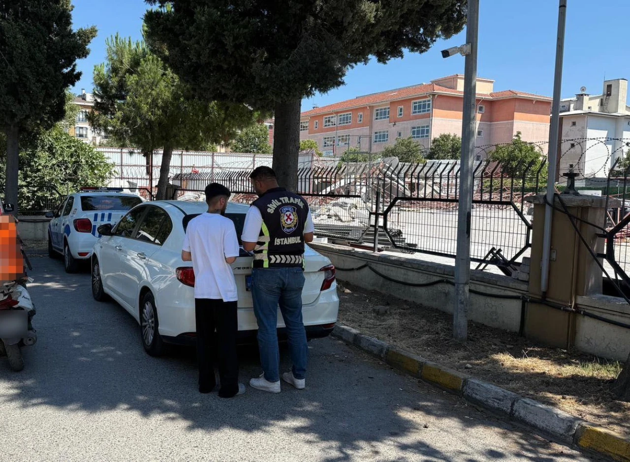 Trafik magandasına ceza yazıldı