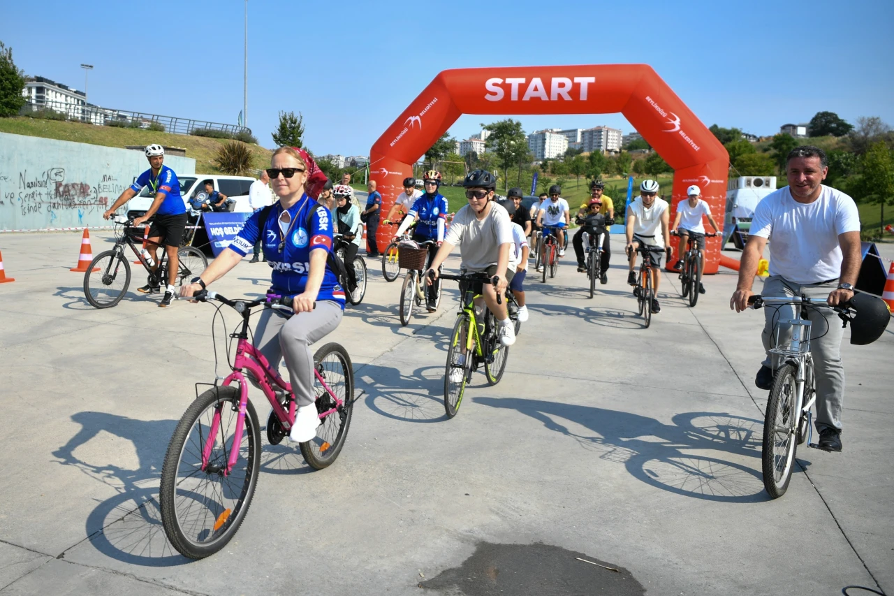 Beylikdüzü'nde pedallar sağlık için dönüyor