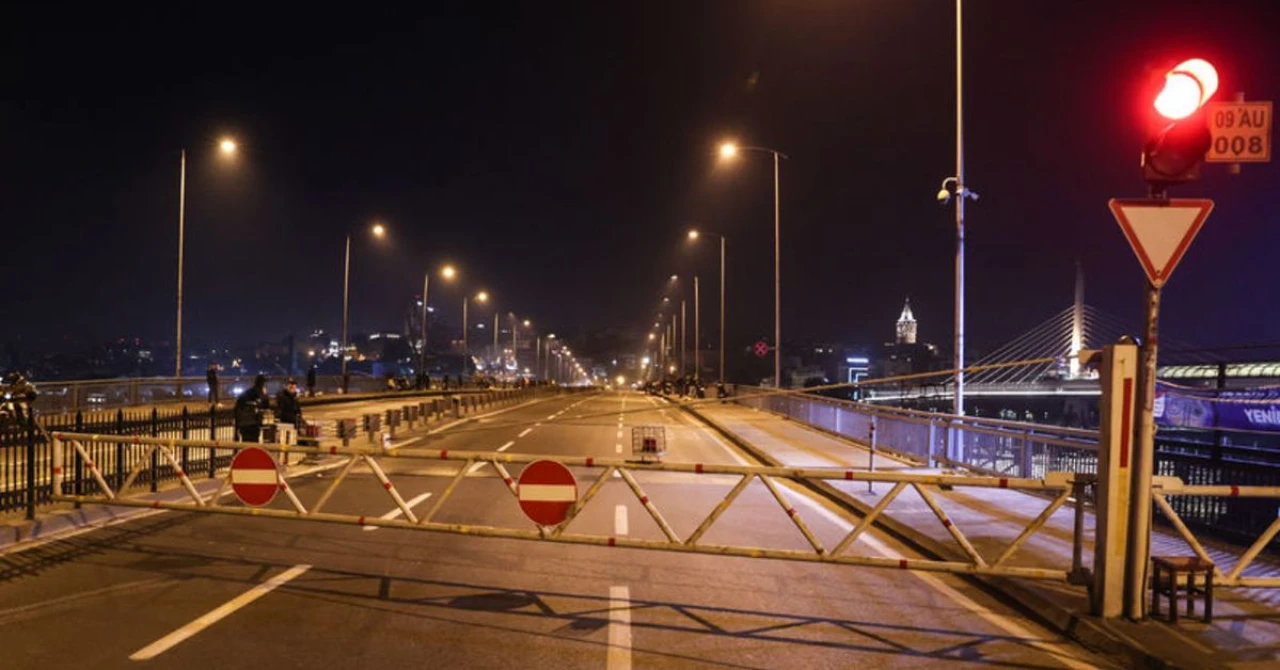 Yeni Galata köprüsü geçici olarak trafik kapatıldı, bakım çalışmaları başladı