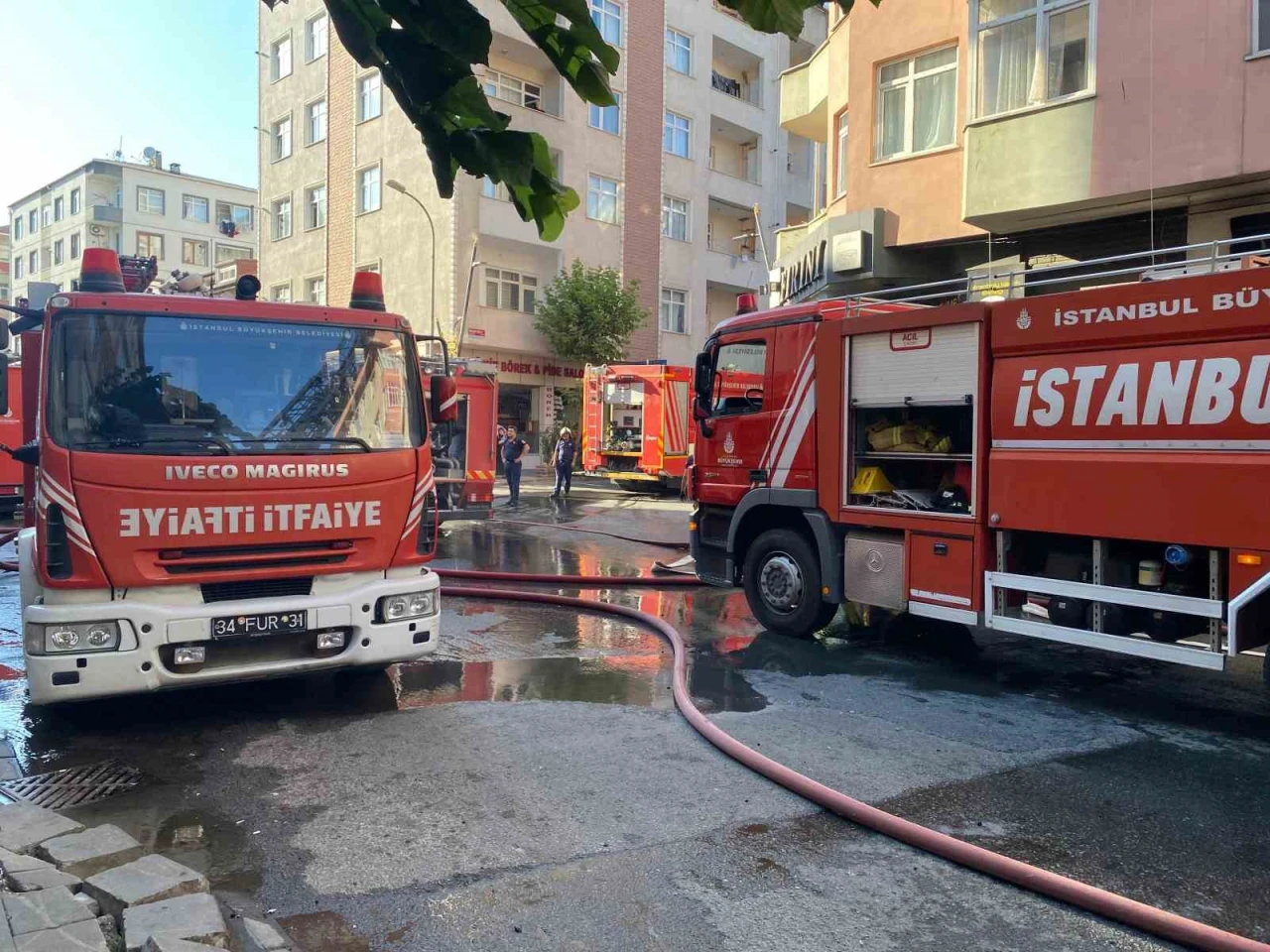 İtfaiye tam zamanında yetişti