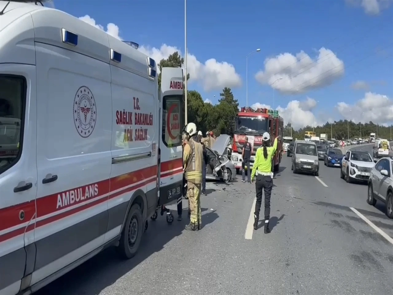 Şile otoyolunda kaza: 4 yaralı