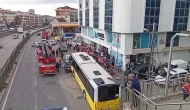 Çekmeköy'de otobüs durağa girdi!