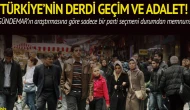 Türkiye'nin en büyü derdi geçim ve adalet!
