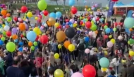 Küçükçekmece’de lösemiyi yenen Fenerbahçe'li çocuk yüzlerce kişiyle balon uçurdu