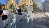 Polis ceza yazdı, sürücü aracını ateşe verdi!