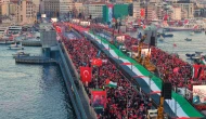 İstanbul'da büyük Gazze yürüyüşü
