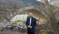 Kemal Aygün ve motosikletçilerden tarihi köprü için farkındalık sürüşü