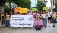 Ev işçisi hak arıyor