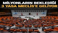Türkiye Büyük Millet Meclisi'nin (TBMM) gündeminde yeni haftada milyonları ilgilendiren üç düzenleme olacak.