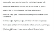Kılıçdaroğlu: Milletin verdiği emaneti masa başı oyunlarıyla kimseye teslim etmeyeceğiz