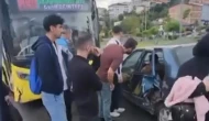Başakşehir’de İETT otobüsü ile otomobil çarpıştı: 3 yaralı