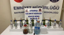 Bayrampaşa'da sahte içki üretilen depoya baskın