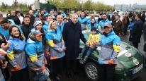 Erdoğan, İpek Yolu Rallisi katılımcıları ile buluştu