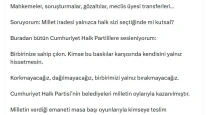 Kılıçdaroğlu: Milletin verdiği emaneti masa başı oyunlarıyla kimseye teslim etmeyeceğiz