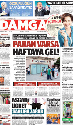 DAMGA 22 Aralık 2024 Pazar Sayfaları