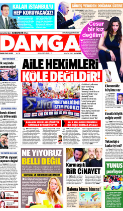 DAMGA 6 Ocak 2025 Pazartesi sayfaları