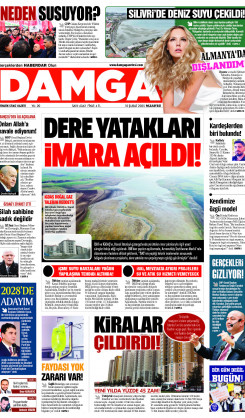 DAMGA 10 Şubat 2025 Pazartesi Sayfaları