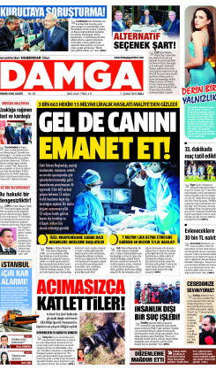 DAMGA 11 Şubat 2025 Salı Sayfaları