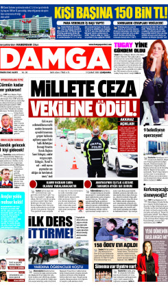 DAMGA 12 Şubat 2025 Çarşamba Sayfaları