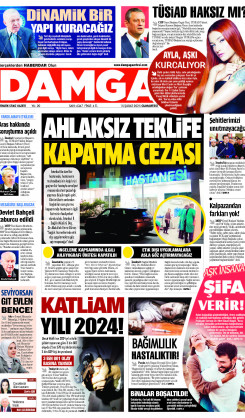 DAMGA 15 Şubat 2025 Cumartesi Sayfaları