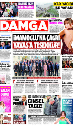 DAMGA 16 Şubat 2025 Pazar  Sayfaları