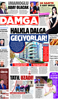 DAMGA 21 Şubat 2025 Cuma Sayfaları