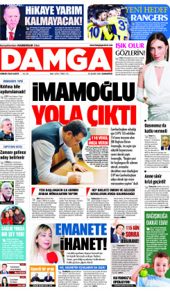 DAMGA 22 Şubat 2025 Cumartesi Sayfaları