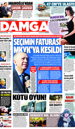 DAMGA 24 Şubat 2025 Pazartesi Sayfaları