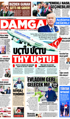 DAMGA 03 Mart 2025 Pazartesi Sayfaları