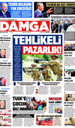 DAMGA 10 Mart 2025 Pazartesi Sayfaları