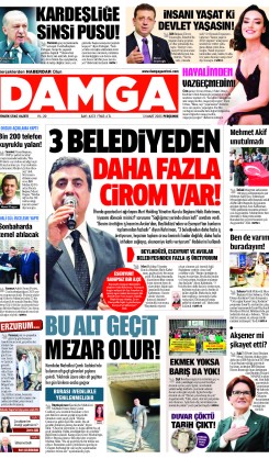 DAMGA 13 Mart 2025 Perşembe Sayfaları