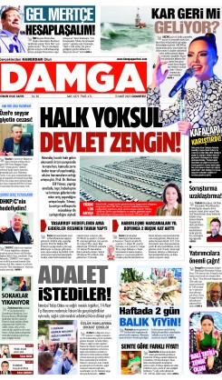 DAMGA 15 Mart 2025 Cumartesi Sayfaları