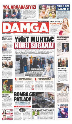 DAMGA 16 Mart 2025 Pazar Sayfaları