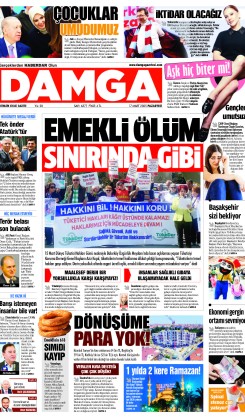 DAMGA 17 Mart 2025 Pazartesi Sayfaları