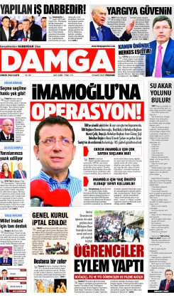 DAMGA 20 Mart 2025 Perşembe Sayfaları