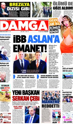DAMGA 27 Mart 2025 Perşembe Sayfaları