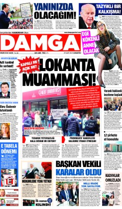 DAMGA 29 Mart 2025 Cumartesi Sayfaları