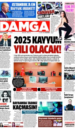 DAMGA 31 Mart 2025 Pazartesi Sayfaları