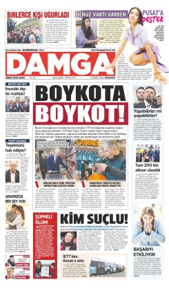 DAMGA 03 Nisan 2025 Perşembe Sayfaları