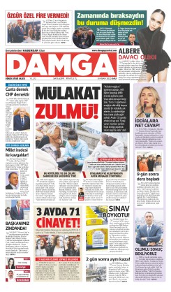 DAMGA 08 Nisan 2025 Salı Sayfaları