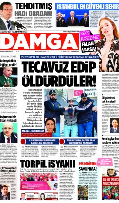 DAMGA 12 Nisan 2025 Cumartesi Sayfaları