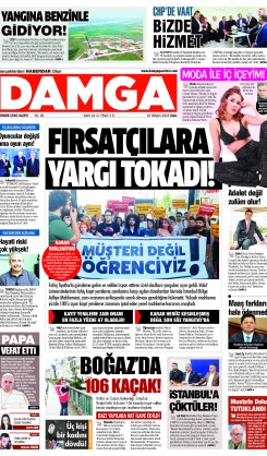 DAMGA 22 Nisan 2025 Salı Sayfaları