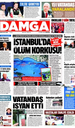 DAMGA 24 Nisan 2025  Perşembe Sayfaları